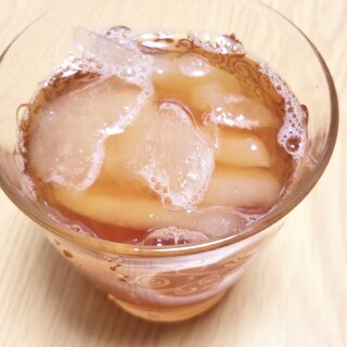 グレープフルーツジュース氷入り紅茶☆